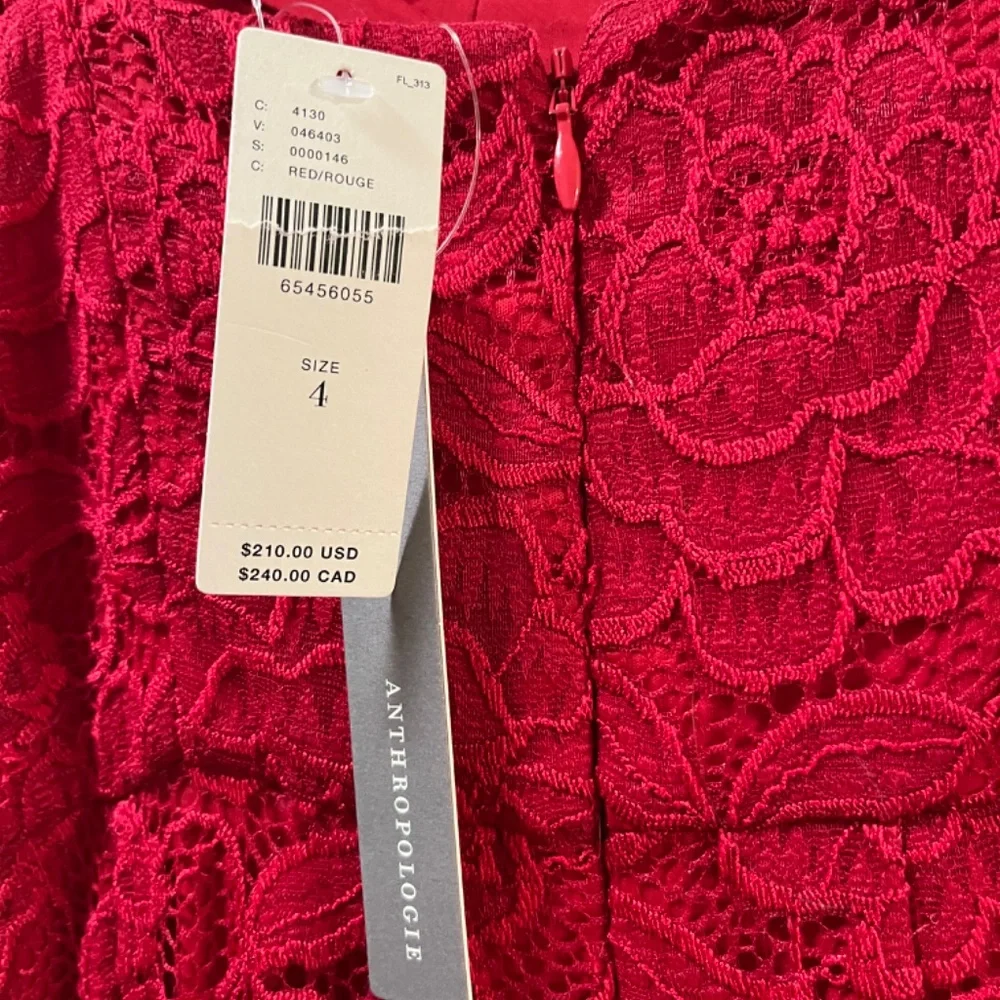 Anthropologie Hutch Red evening dress - Picture 5 of 5
